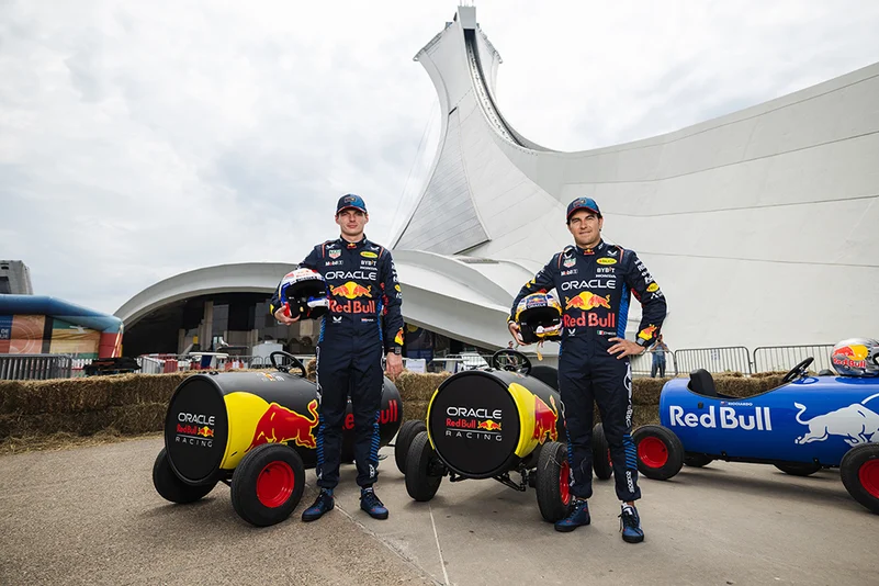 Max Verstappen and Sergio Pérez